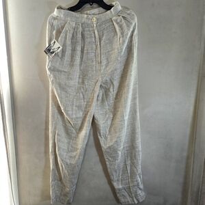 MELROSE Beige Pleated Trousers